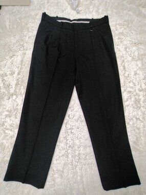 Vintage Simon Chang Pleated Dress Pants Mens 38 Black Wool Blend Trousers Canada
